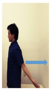卓球 フォアハンド イップス　肩関節の検査と調整　伸展